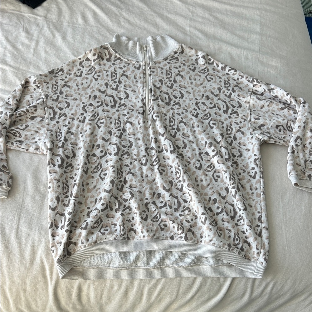 Aerie Leopard Print Women's Quarter-Zip